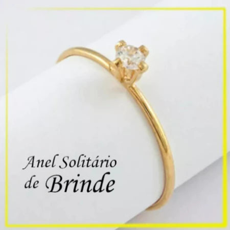 Aliança de Casamento Banhada Ouro Batimentos Cardíacos
