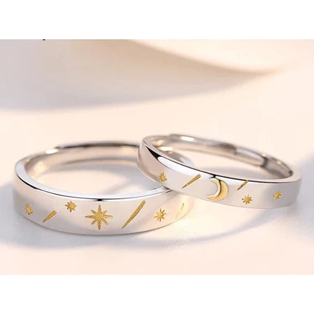 Aliança de Namoro Sol e Lua